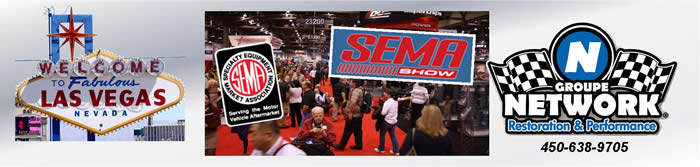 groupe network sema show muscle car parts pieces canada quebec